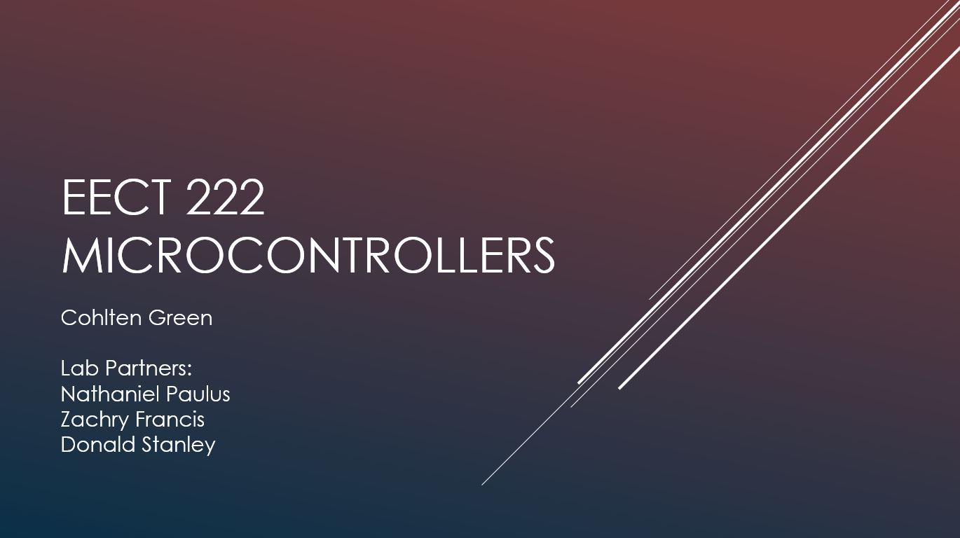 EECT 222 Lab Notebook